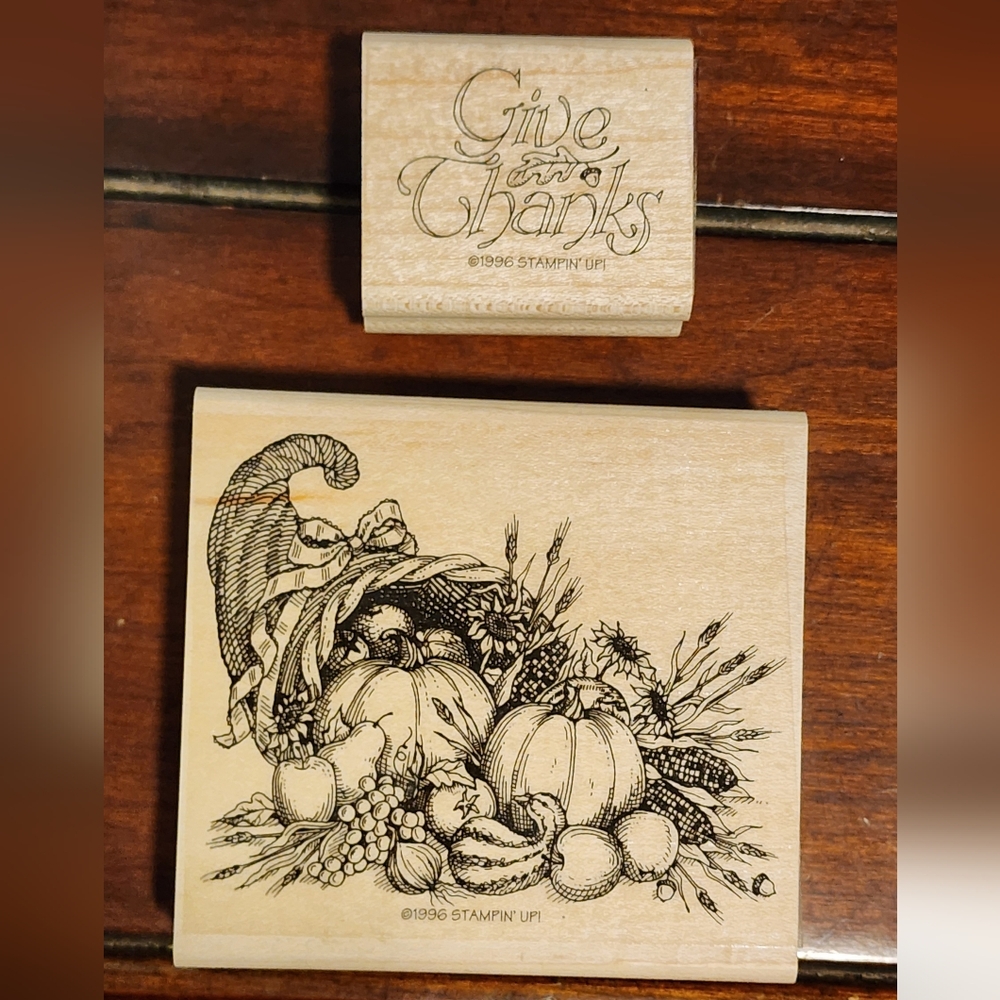 8 Thanksgiving Rubber Stamps - Picture 6 of 11